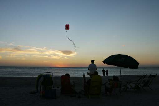 Celebrating the sunset on Captiva Island