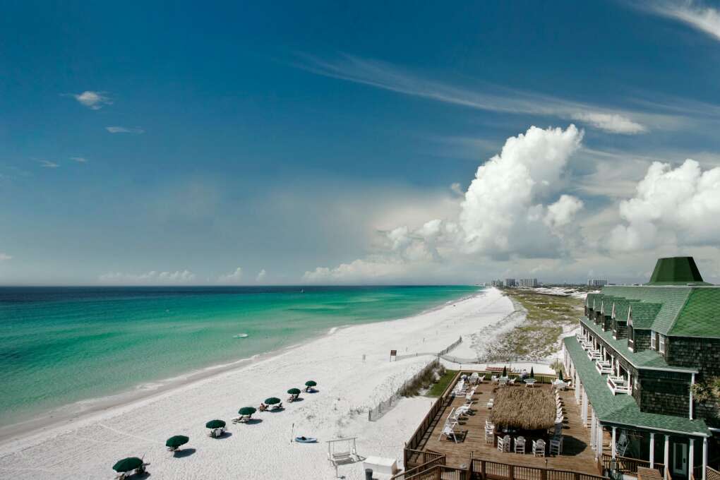 The beachfront Henderson Park Inn in Destin is undoubtedly one of the most romantic hotels in the country. 