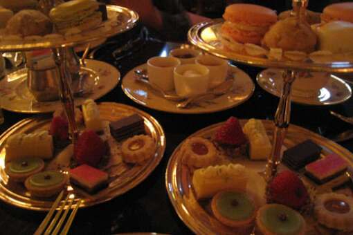 The Afternoon Tea spread included mini lobster rolls and key lime pies the size of a silver dollar.
