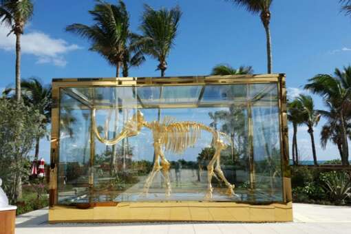 elephant in glass at the faena hotel miami beach