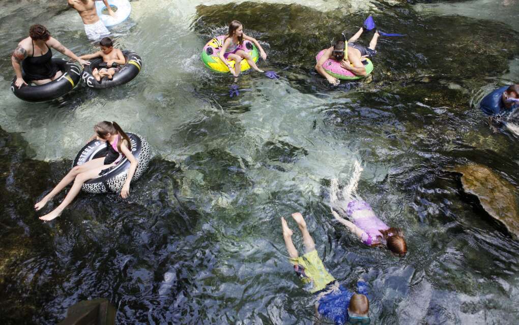 Visitors can swim, snorkel or float down the free flowing waters at Rock Springs, on the outskirts of Orlando.