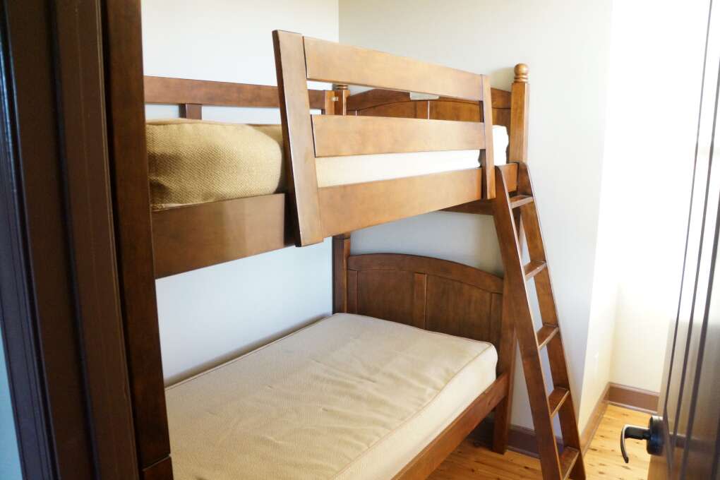 Some suites have additional rooms with bunk beds for kids