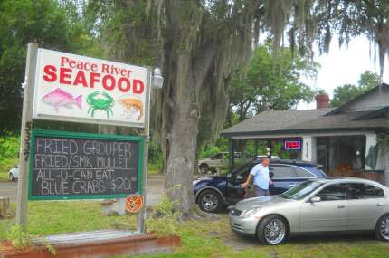 Peace River Seafood sign