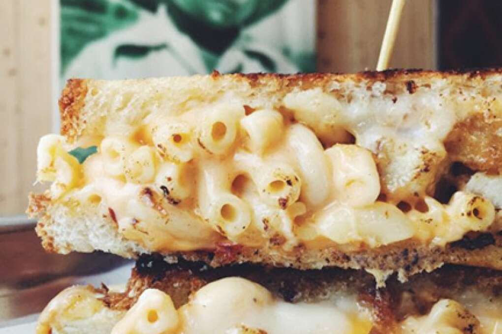Visit the Grilled Cheese Gallery in West Palm Beach for a sandwich packed with nutty Gruyere, creamy mac 'n cheese, crispy chunks of salty fried chicken and a spicy chipotle aioli.