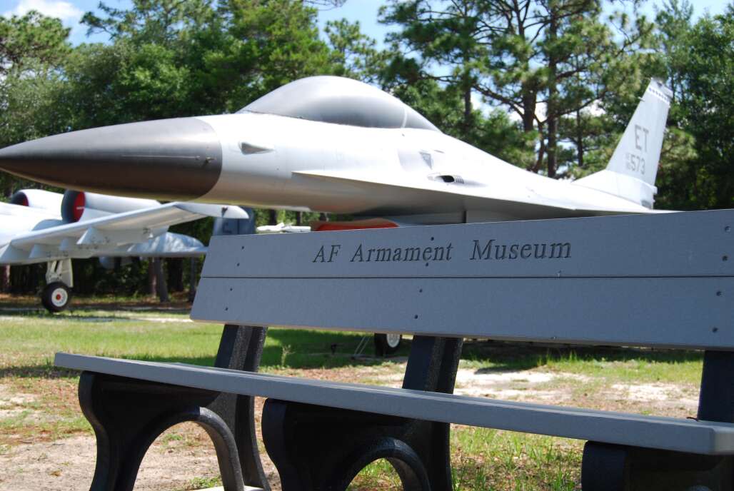 The air park at the Air Force Armament Museum at Eglin Air Force Base is filled with various military aircraft