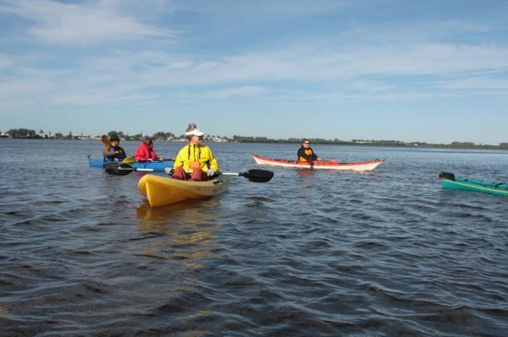 Kayaks on water