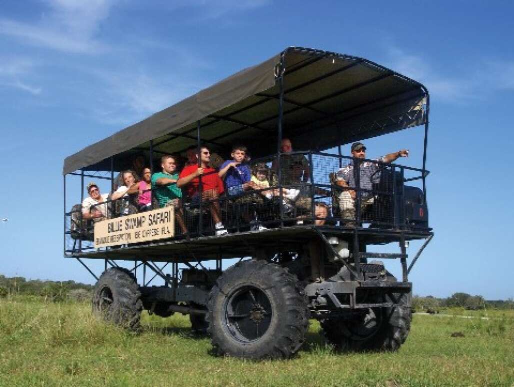 Swamp buggy rides are a great adventure at Billie Swamp Safari.