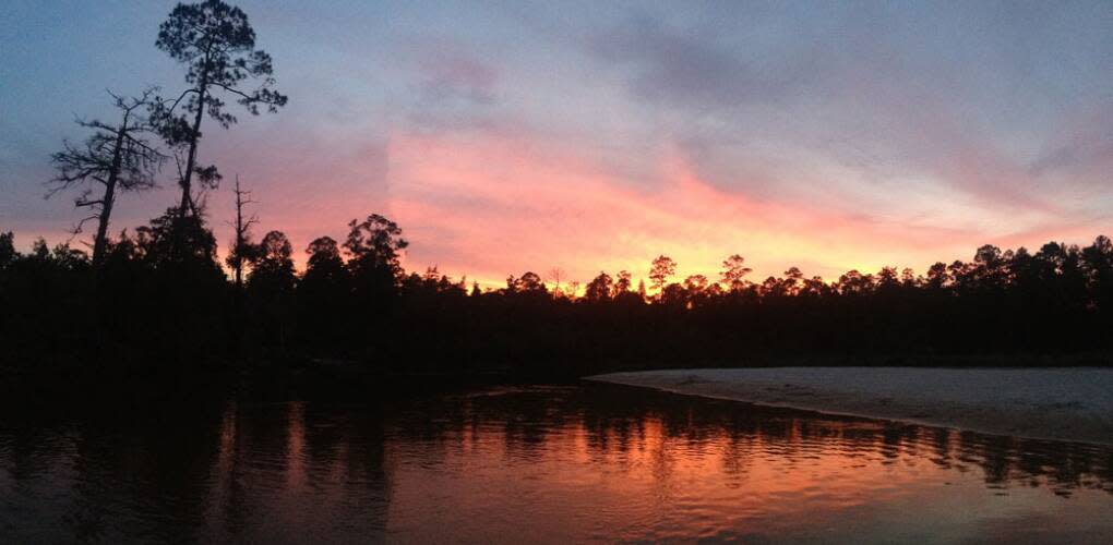 Sunset on the Blackwater River.