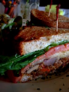 Veggie Burger on a plate