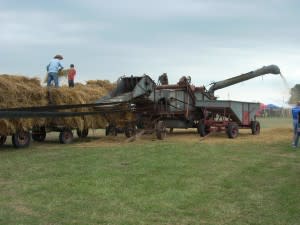 This threshing machine was impressive!