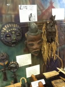 Displays reflect African culture at the museum.