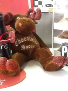 Stuffed choc moose