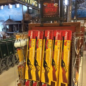 Red Ryder BB guns remind one of the popular 'A Christmas Story' movie.