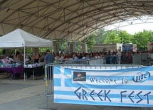 Greek Fest sign pav