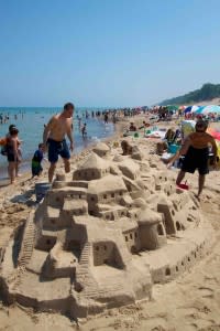 Sun, sand and fun at Indiana Dunes State Park along Lake Michigan in Chesterton.
