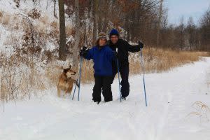 Cross-country skiing is great in the Indiana Dunes.