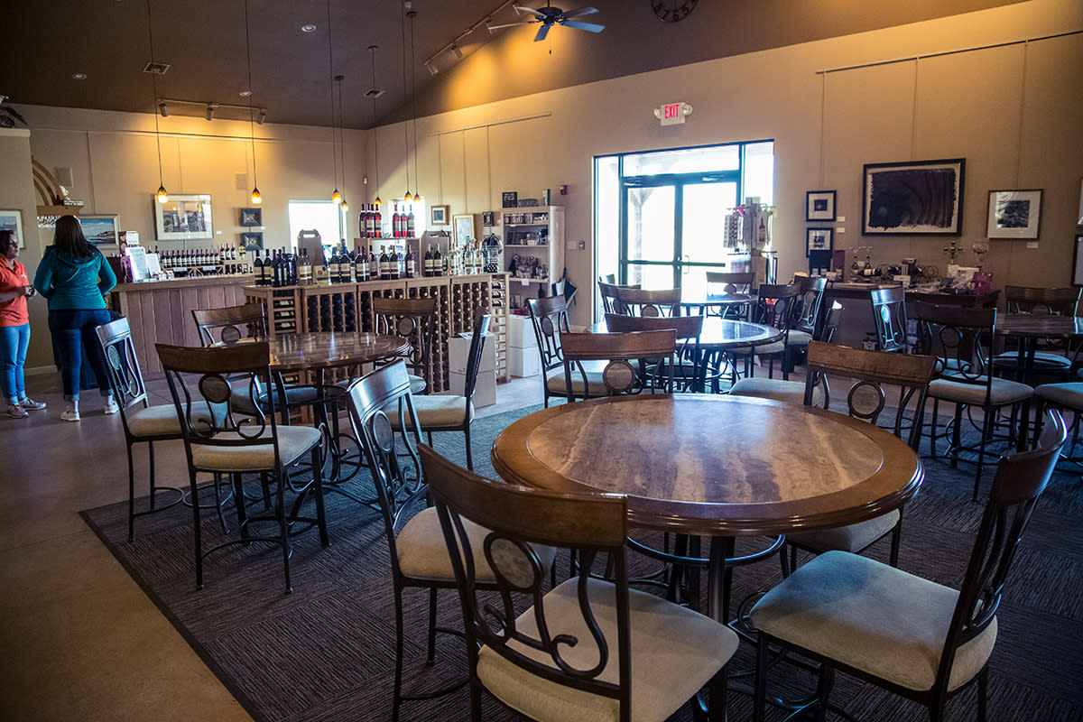 The tasting room.