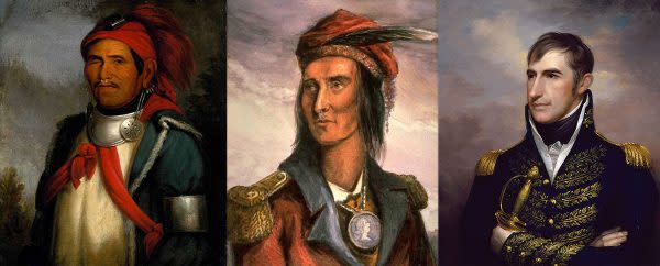 Tenskwatawa (the Prophet), Tecumseh, and Harrison