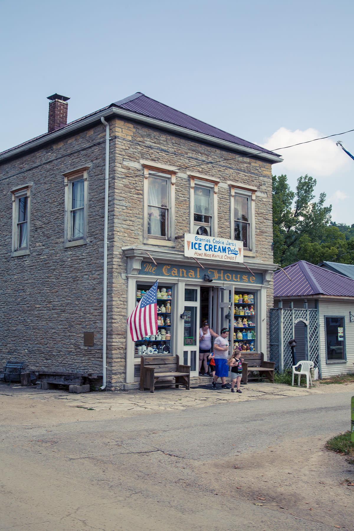 Canal House - one of the many historic structures in Metamora