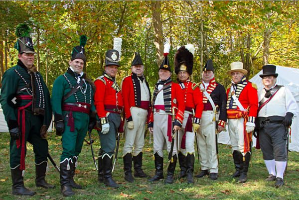 Soldiers at the Mississinewa 1812 festival