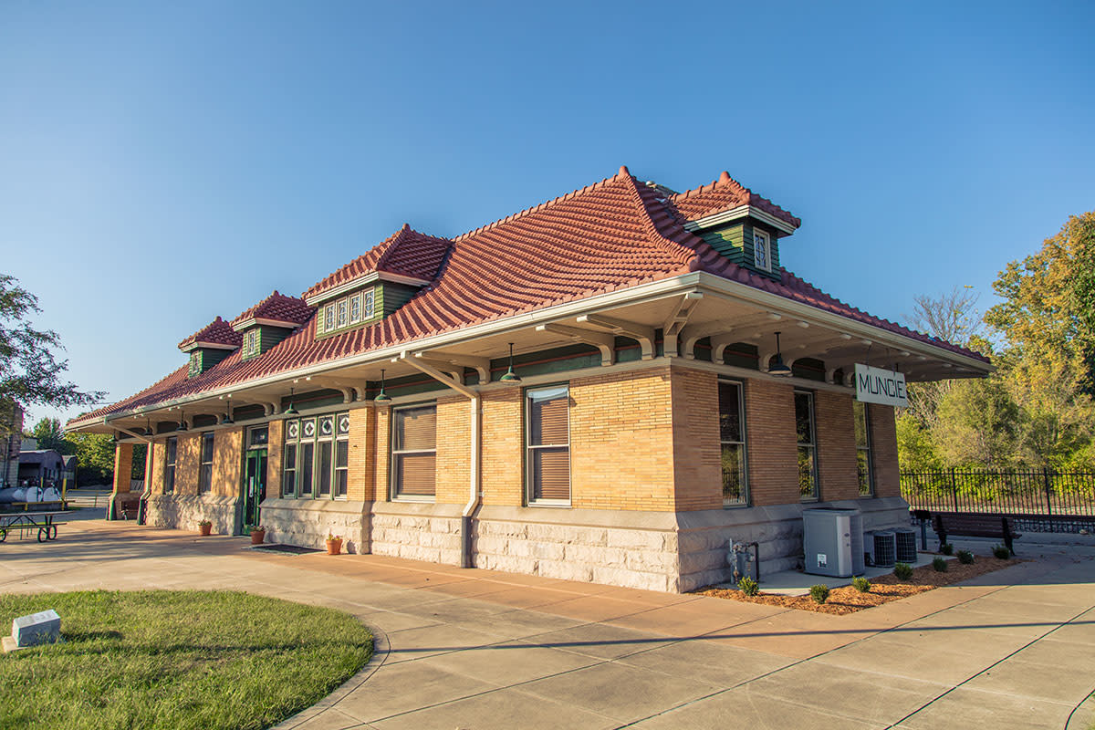Restored Wysor Street Depot and (now) Cardinal Greenways, Inc. headquarters.