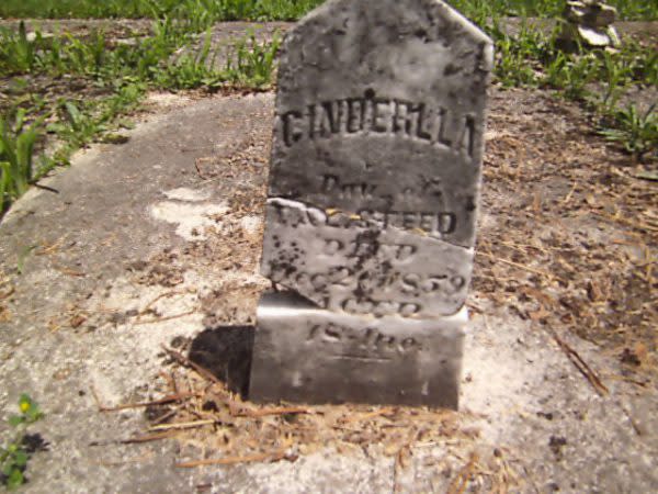 Cinderella's Grave, Finch Cemetery, Portland Indiana