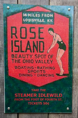 Rose Island is an abandoned theme park at Charlestown State Park