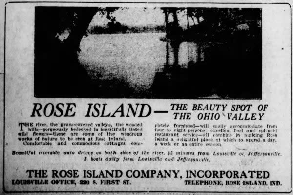 Rose Island is an abandoned theme park at Charlestown State Park