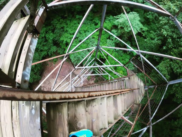 Lincoln City Fire Tower, Lincoln State Park, fire tower stairs