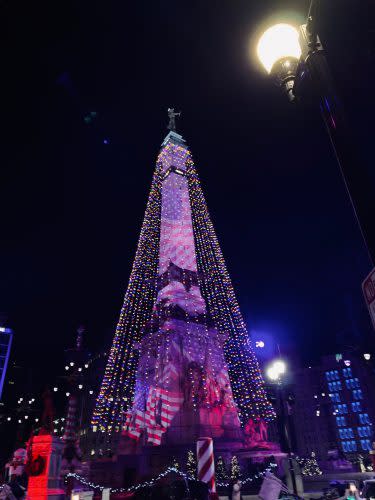 Shining a Light, Monument Circle, Soldiers and Sailors Monument, Circle of Lights, Indy