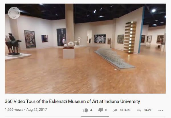 Eskanazi Museum at Art at Indiana University, Virtual Vacations