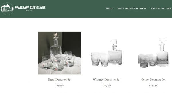 Warsaw Cut Glass, Warsaw