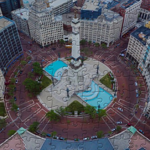 Soldiers and Sailors Monument, Indiana Jigsaw Puzzles