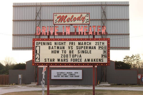 Melody Drive-In Theater, Drive-In Theatres in Indiana