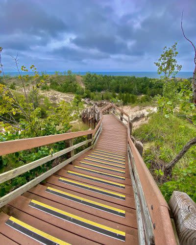 hiking at the Indiana Dunes