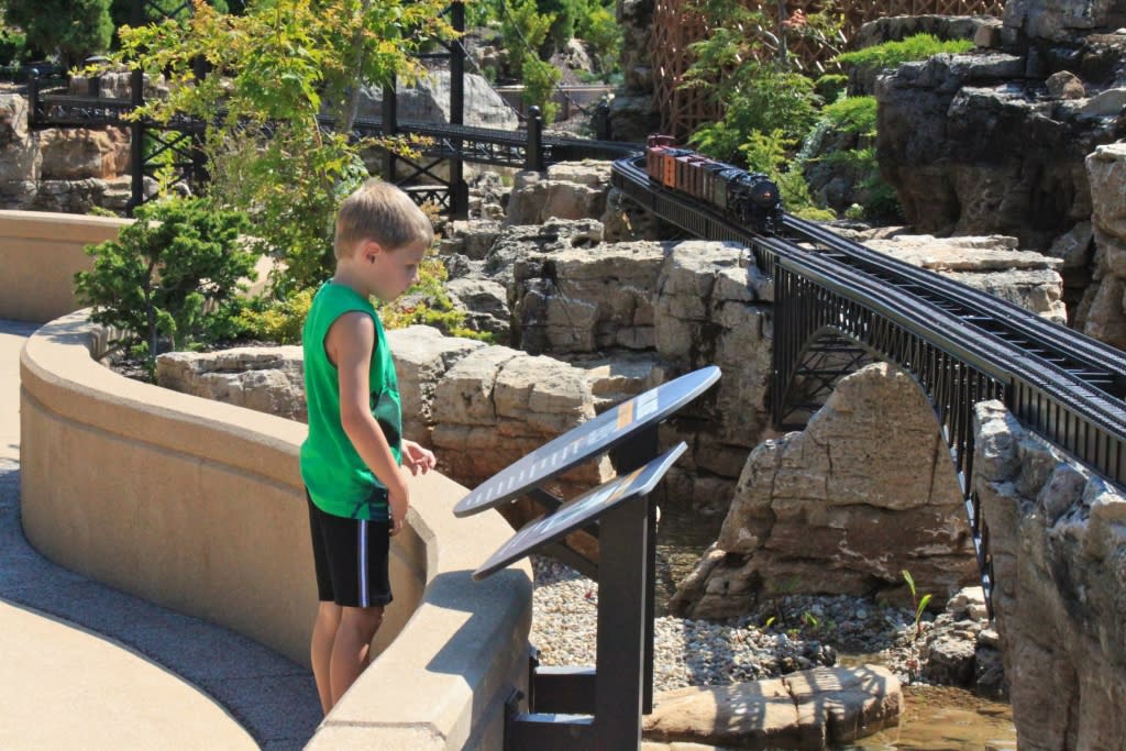 The model railway garden at Taltree Arboretum.