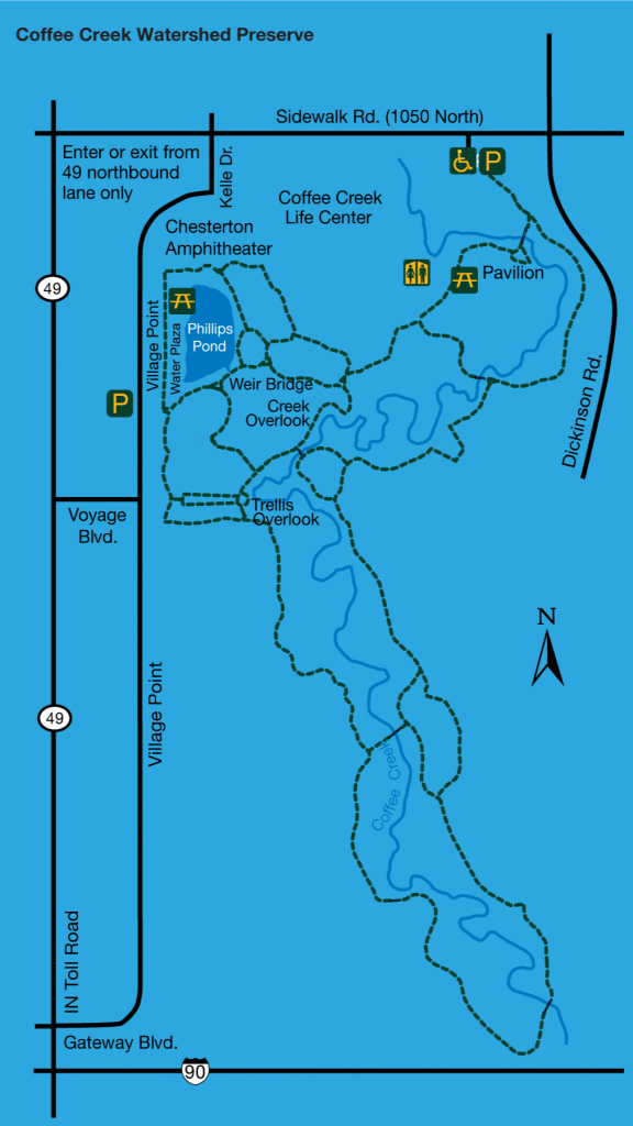 Coffee Creek trail map