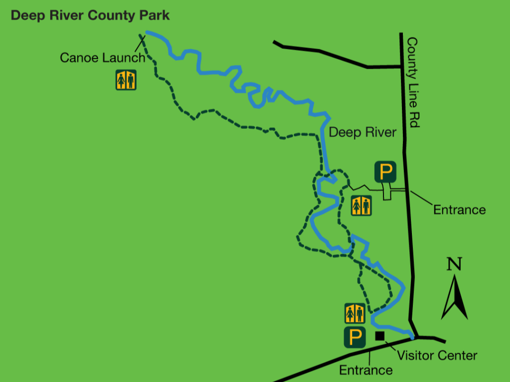Deep River trail map