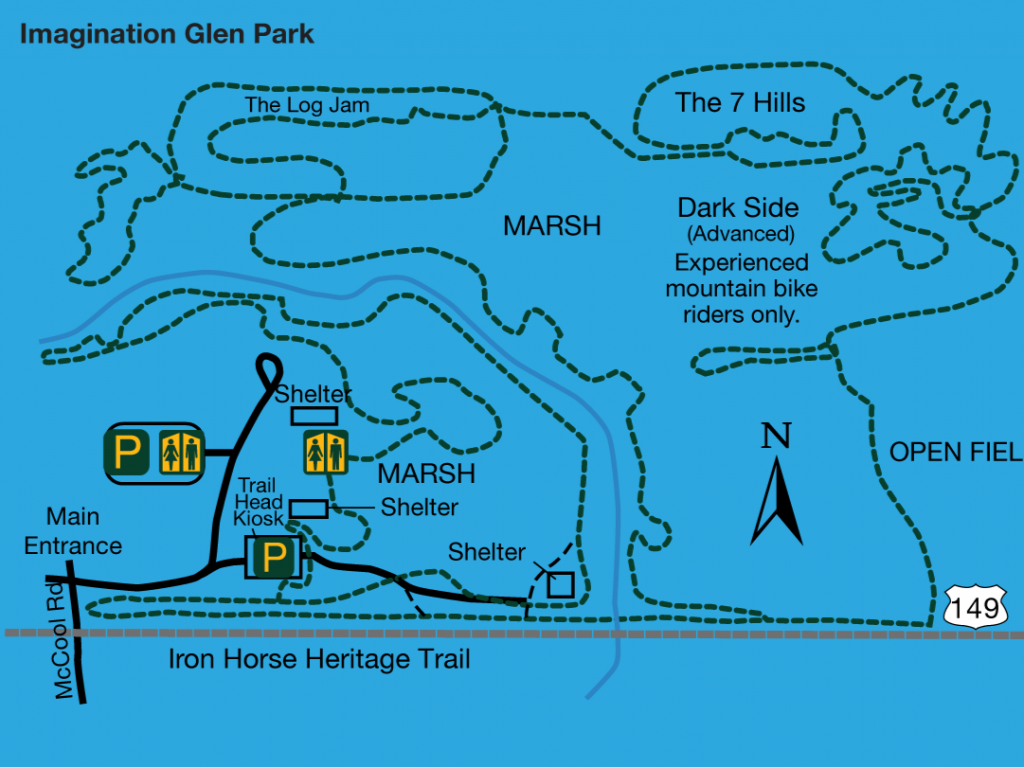Imagination Glen trail map