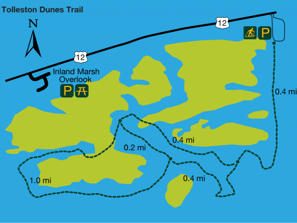 Tolleston Dunes trail map