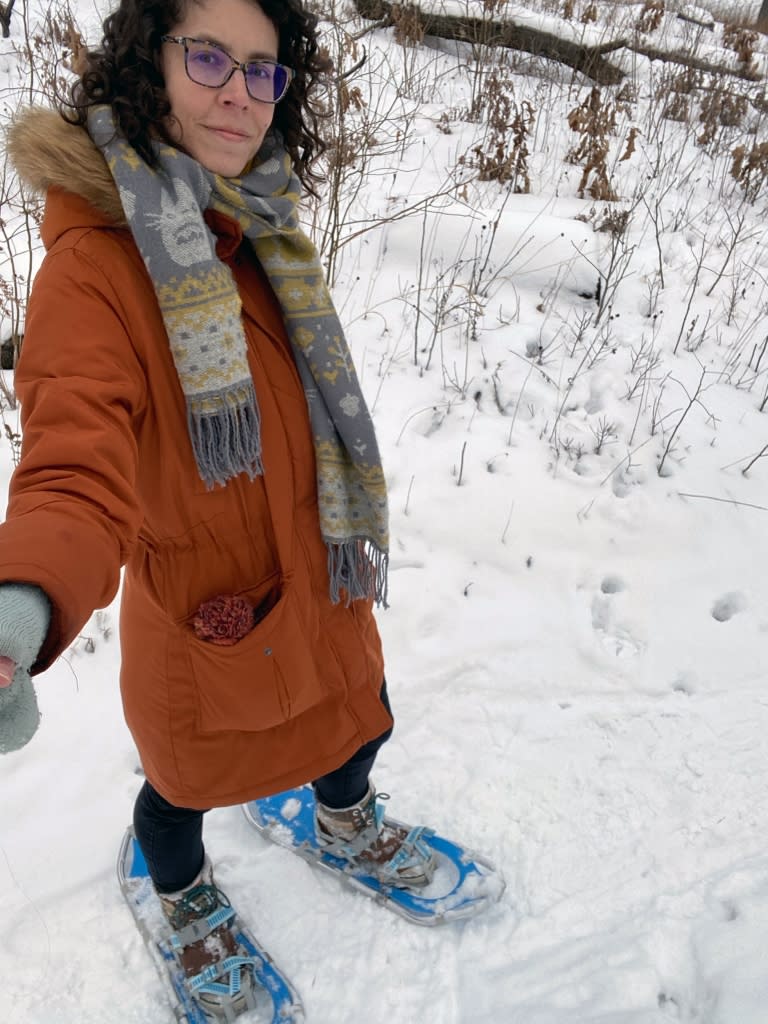 Snowshoeing at the Indiana Dunes