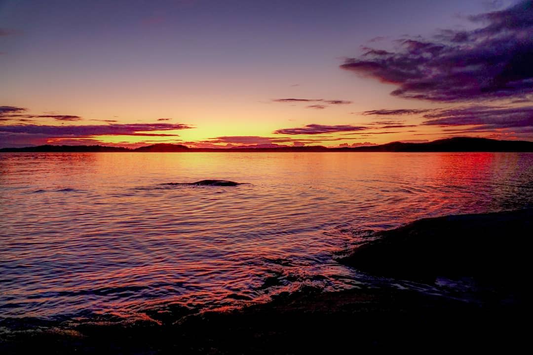 A Desolation Sound sunset. Photo: Powell River Sea Kayak