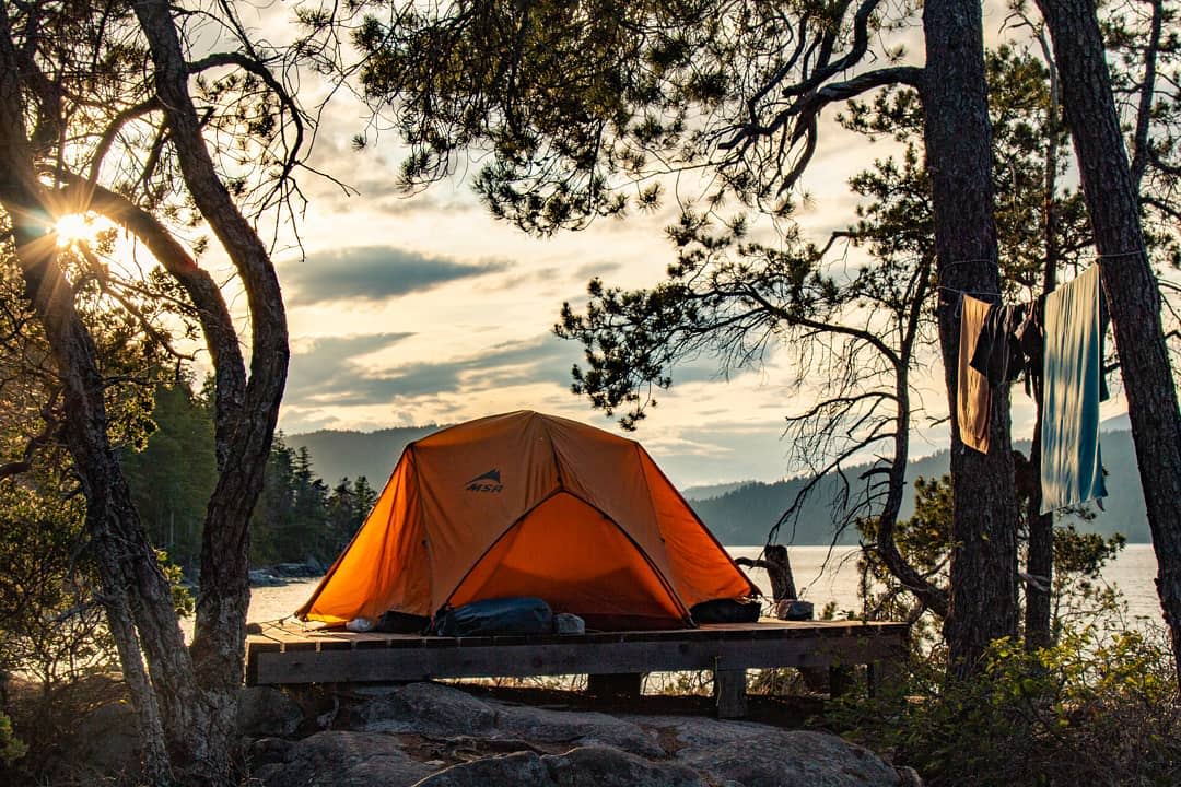 A campsite in Desolation Sound. Photo: Powell River Sea Kayak