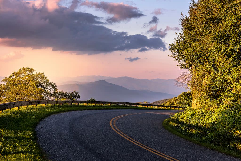 Blue Ridge Parkway Detour Near Roanoke in Virginia's Blue Ridge