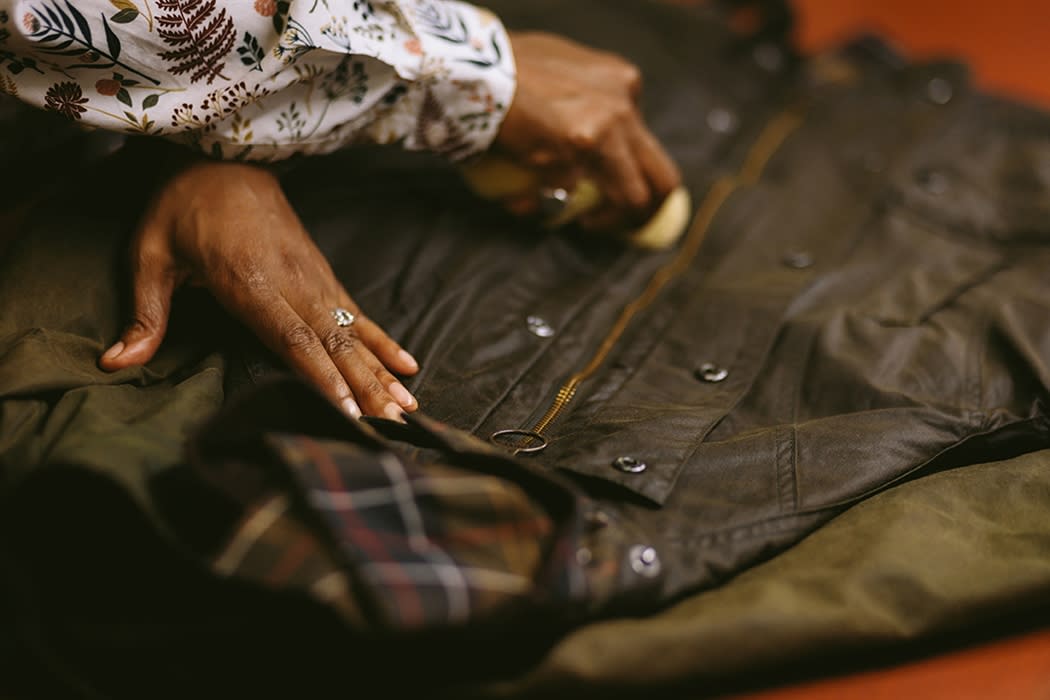 Barbour in manchester store