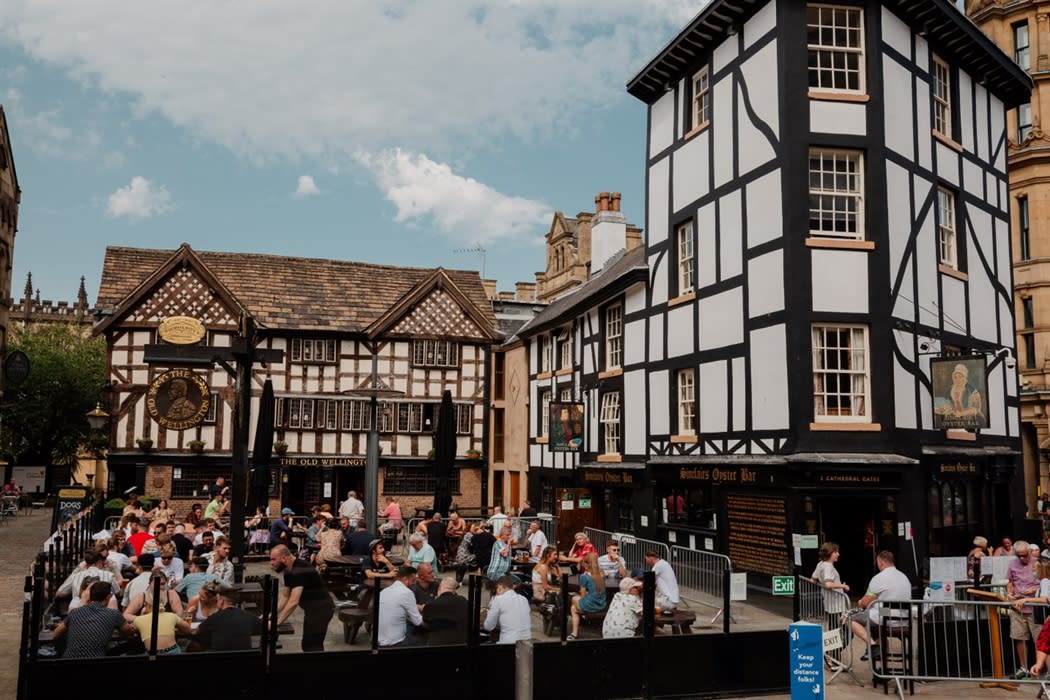 Shambles Square in Manchester