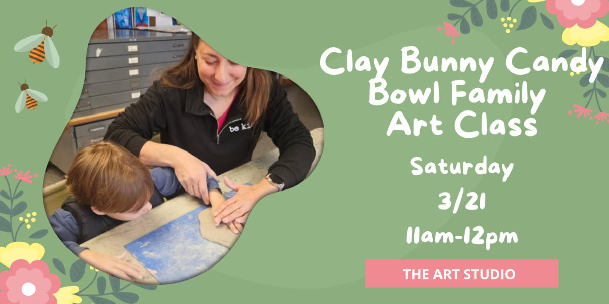 Clay Bunny Candy Bowl Family Art Class