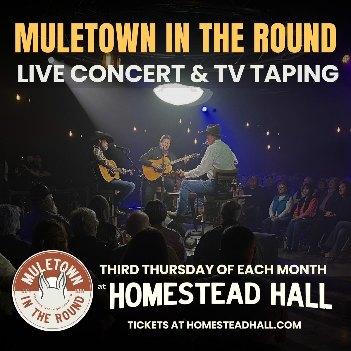 2024 Muletown in the Round Songwriter Series & TV Taping