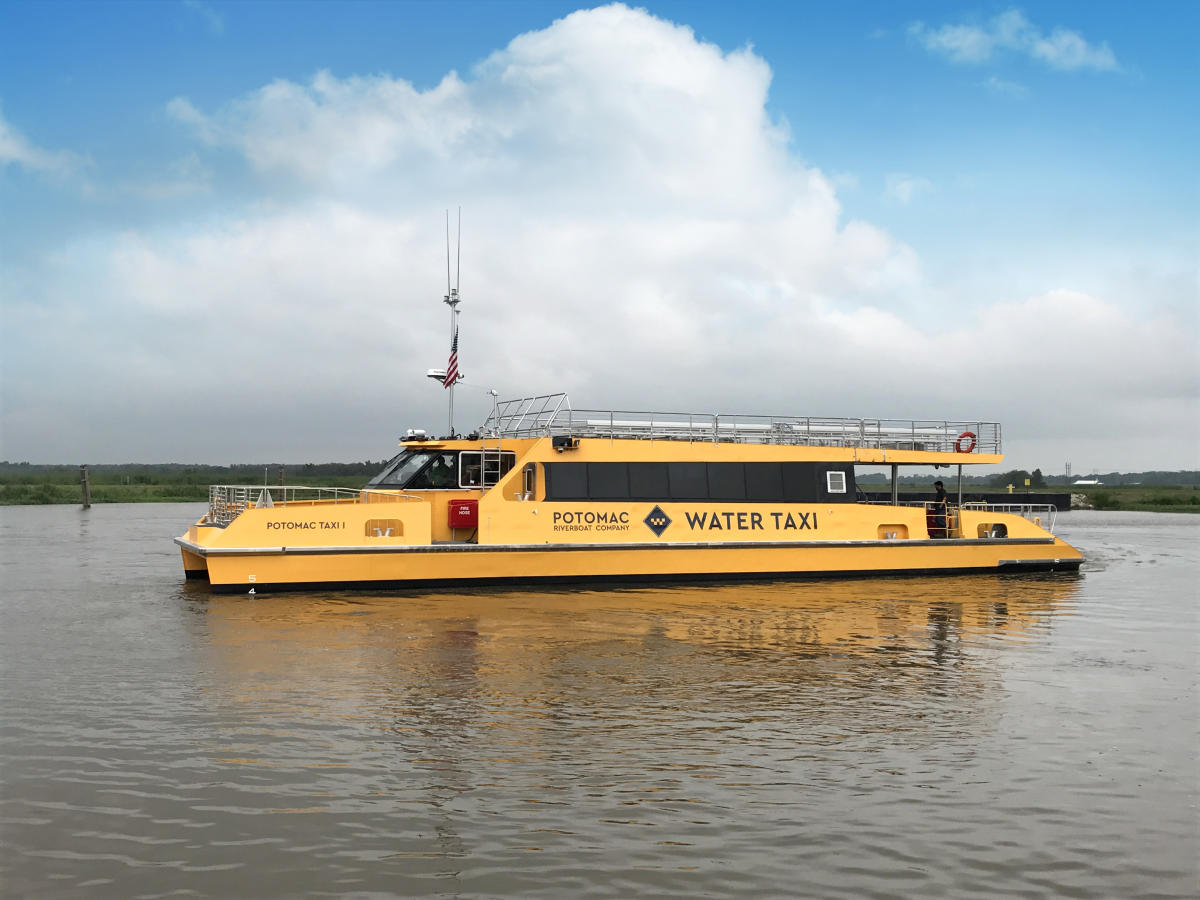 Water Taxis At A River Bank Water Taxi To National Harbor Alexandria Va 22314