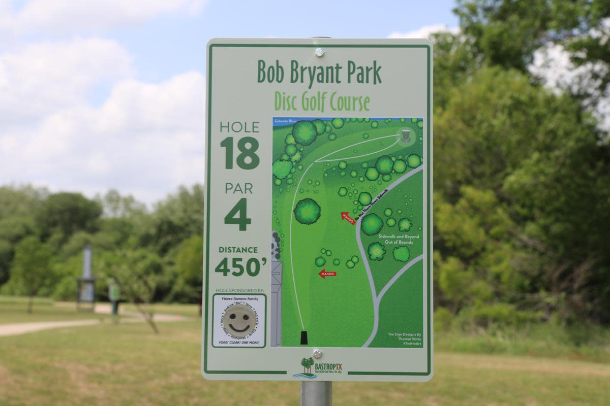 Bob Bryant Disc Golf Course Bastrop, TX 78602